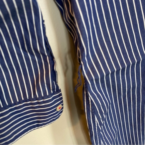 Lauren Jeans Company Shirt Dress Women Small Vertical Stripe Button Down Preppy - Picture 5 of 7